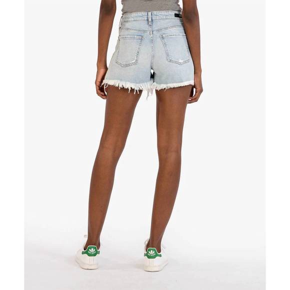 NEW KUT FROM THE KLOTH jane full wash long shorts in denim - Picture 3 of 3